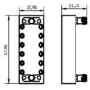 Mesure filtre passe bande 15 - 17.6 GHz hyperfréquences