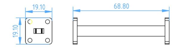 Mesure filtre passe bande 37.4 - 30 GHz hyperfréquences